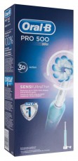 BRAUN Oral-B Pro 500 Sensitive elektromos fogkefe Szépségápolás / Egészség - Száj / fog ápolás - Elektromos fogkefe - 327105