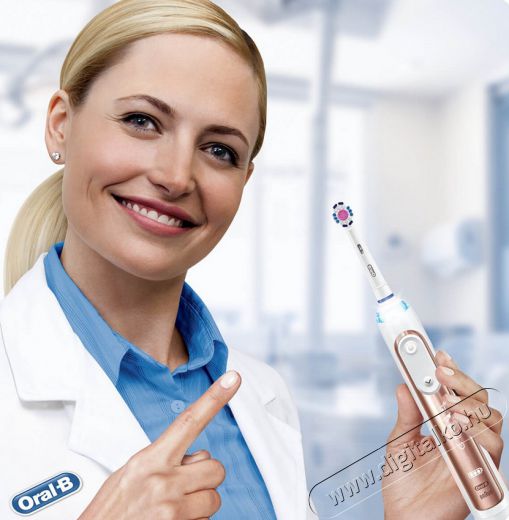 BRAUN Pro 9000 Cross Action elektromos fogkefe fejjel - rozéarany Szépségápolás / Egészség - Száj / fog ápolás - Elektromos fogkefe - 326139