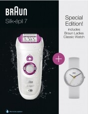 BRAUN SE7-521GS epilátor + Braun női karóra Szépségápolás / Egészség - Szőrtelenítő / borotva - Női szőrtelenítő - 362685