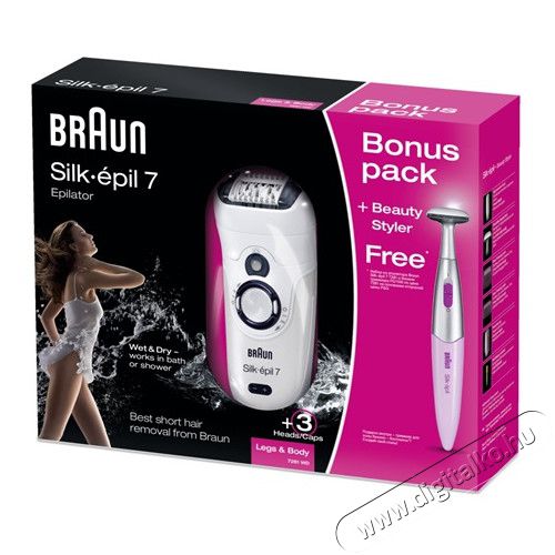 BRAUN SE7281 Bonus Pack 087540 epilátor + borotva Szépségápolás / Egészség - Szőrtelenítő / borotva - Női szőrtelenítő - 302990