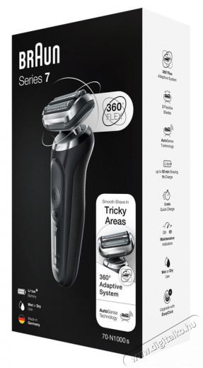 BRAUN Series 7 70-N1000s Wet&Dry BOROTVA Szépségápolás / Egészség - Szőrtelenítő / borotva - Férfi borotva - 363973
