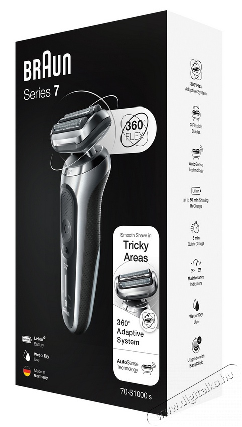 BRAUN Series 7 70-S1000s Wet&Dry borotva Sz&eacute;ps&eacute;g&aacute;pol&aacute;s / Eg&eacute;szs&eacute;g - Szőrtelen&iacute;tő / borotva - F&eacute;rfi borotva - 364115