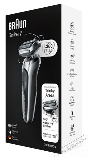 BRAUN Series 7 70-S1000s Wet&Dry borotva Sz&eacute;ps&eacute;g&aacute;pol&aacute;s / Eg&eacute;szs&eacute;g - Szőrtelen&iacute;tő / borotva - F&eacute;rfi borotva - 364115