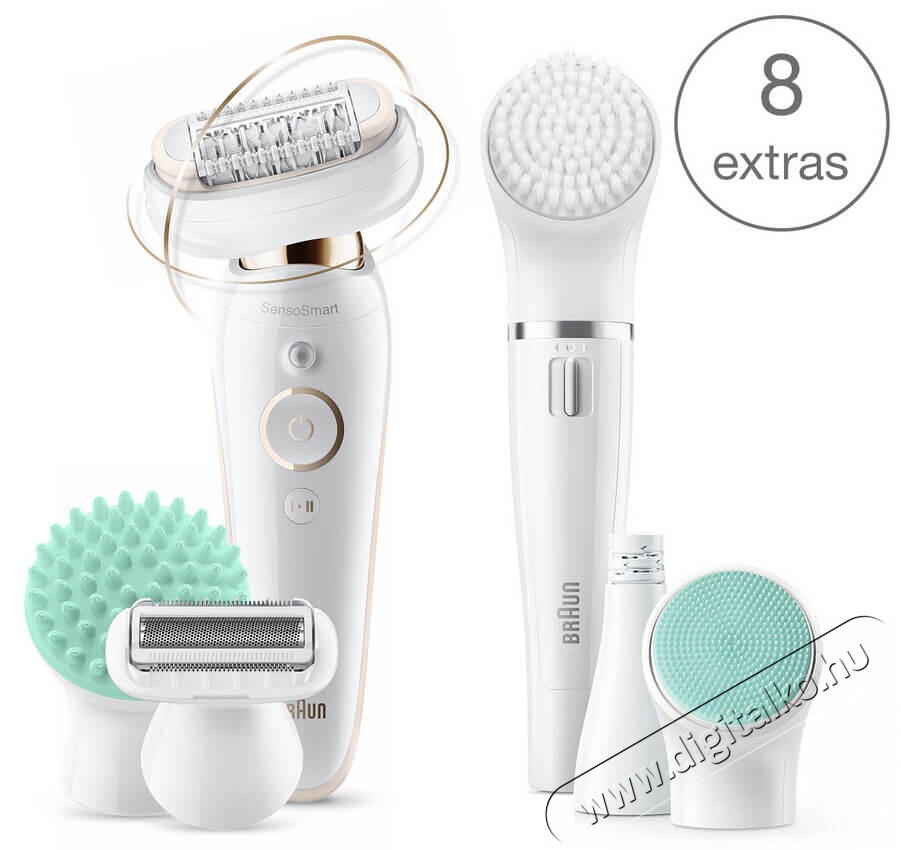 BRAUN Silk-épil 9 Flex 9300 Beauty Set Wet & Dry epilátor Szépségápolás / Egészség - Szőrtelenítő / borotva - Női szőrtelenítő - 363946