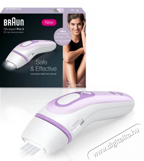 BRAUN Silk-Expert IPL PL3012 villanófényes szőrtelenítő Szépségápolás / Egészség - Szőrtelenítő / borotva - Női szőrtelenítő - 348506
