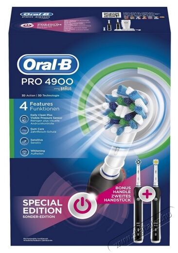BRAUN SMART 4 4900 Duo Cross Action elektromos fogkefe (10PO010181) Szépségápolás / Egészség - Száj / fog ápolás - Elektromos fogkefe - 326140