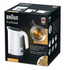 BRAUN WK3000 WH Purease vízforraló - fehér Konyhai termékek - Vízforraló / teafőző - 353760