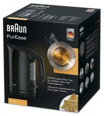 BRAUN WK3000 BK Purease vízforraló - fekete Konyhai termékek - Vízforraló / teafőző - 353759