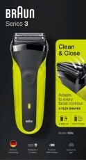 BRAUN 3 300s elektromos borotva - fekete/sárga Szépségápolás / Egészség - Szőrtelenítő / borotva - Férfi borotva - 364201