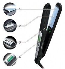 BRAUN ES2 hajvasaló + SB1 Satin Hair brush hajkefe Szépségápolás / Egészség - Hajápolás - Hajvasaló / egyenesítő - 289877