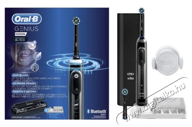 BRAUN Oral-B Pro 10000 fekete elektromos fogkefe Sensi fejjel Szépségápolás / Egészség - Száj / fog ápolás - Elektromos fogkefe - 342706