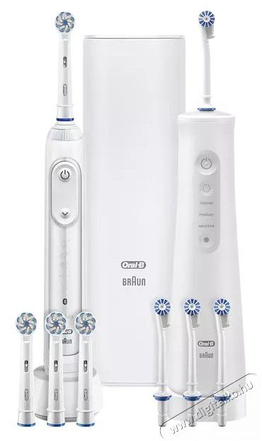 BRAUN Oral-B AquaCare6 Pro Expert fogkefe + Genius X/fehér/elektromos szájzuhany Újdonságok - Új termékek - 361694
