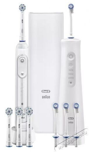 BRAUN Oral-B AquaCare6 Pro Expert fogkefe + Genius X/fehér/elektromos szájzuhany Újdonságok - Új termékek - 361694