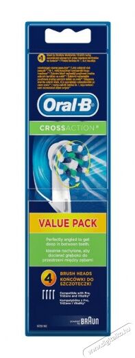 BRAUN Oral-B EB50BK-4 Cross Action pótfej 4 db Szépségápolás / Egészség - Száj / fog ápolás - Kiegészítő - 342701