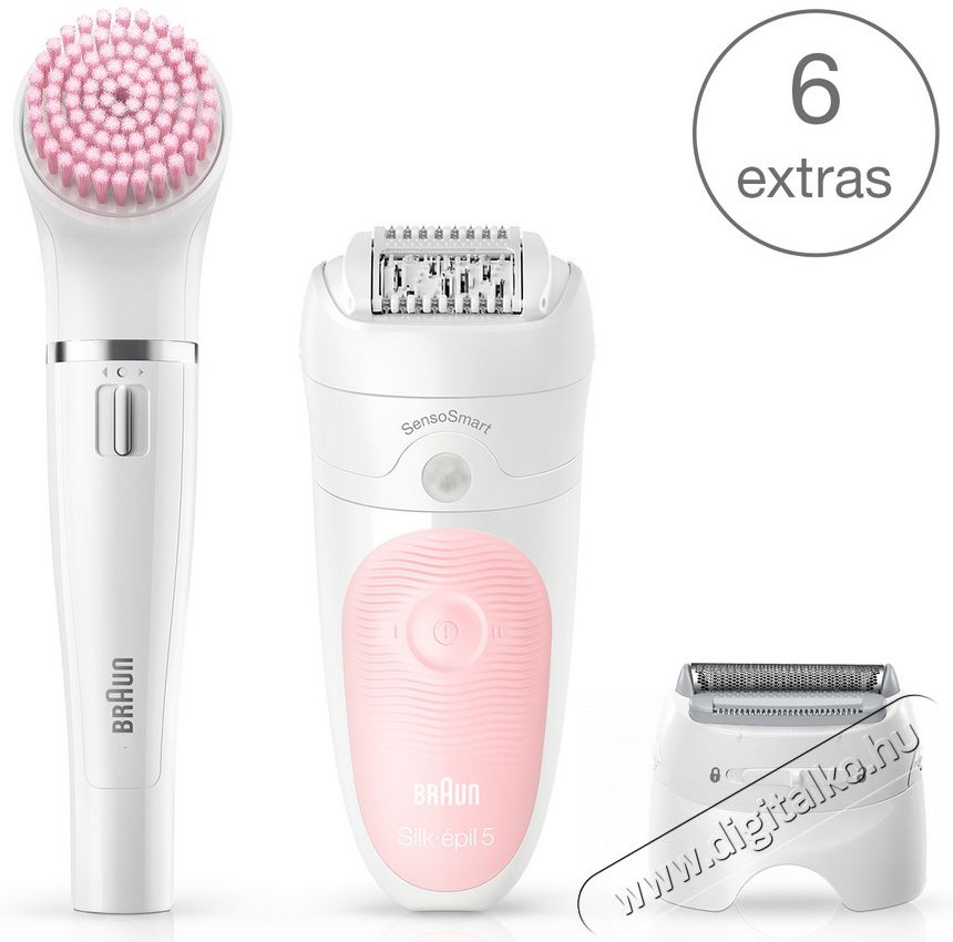 BRAUN SES 5/885BS 5in1 száraz/nedves epilátor Szépségápolás / Egészség - Szőrtelenítő / borotva - Női szőrtelenítő - 361672