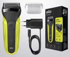 BRAUN 3 300s elektromos borotva - fekete/sárga Szépségápolás / Egészség - Szőrtelenítő / borotva - Férfi borotva - 364201