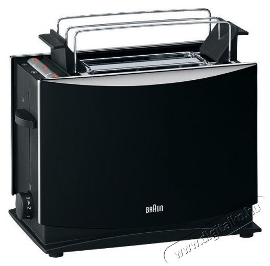 BRAUN HT450 kenyérpirító - fekete Konyhai termékek - Konyhai kisgép (sütés / főzés / hűtés / ételkészítés) - Kenyérpirító - 290104