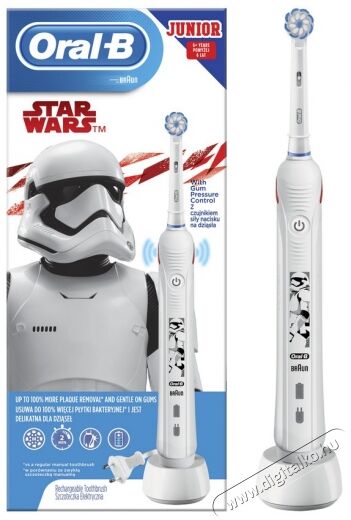 BRAUN Oral-B PRO 2 Junior Sensi fejjel Star Wars elektromos fogkefe Szépségápolás / Egészség - Száj / fog ápolás - Elektromos fogkefe - 361708