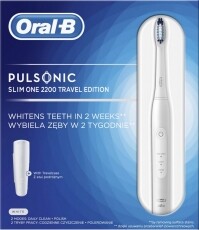 BRAUN Oral-B Pulsonic Slim 2200 elektromos fogkefe fehér Szépségápolás / Egészség - Száj / fog ápolás - Elektromos fogkefe - 361710