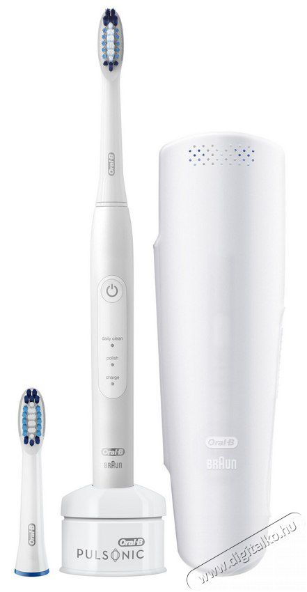BRAUN Oral-B Pulsonic Slim 2200 elektromos fogkefe fehér Szépségápolás / Egészség - Száj / fog ápolás - Elektromos fogkefe - 361710