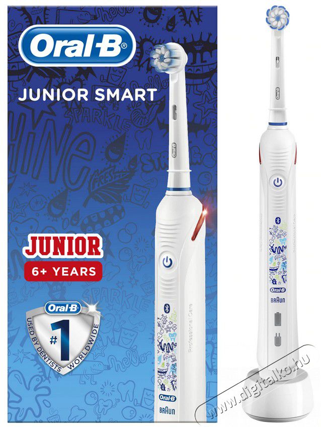 BRAUN Oral-B Smart 4 Junior Sensi fejjel elektromos fogkefe Szépségápolás / Egészség - Száj / fog ápolás - Elektromos fogkefe - 361713