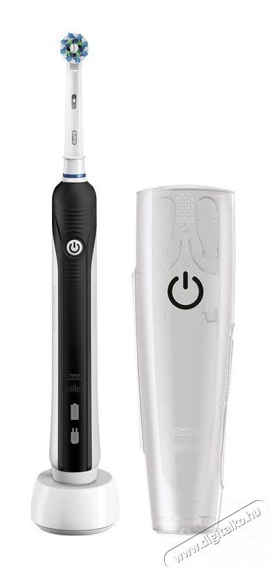 BRAUN Oral-B Pro 750 (2018) elektromos fogkefe Cross Action fejjel + úti tok Szépségápolás / Egészség - Száj / fog ápolás - Elektromos fogkefe - 342710