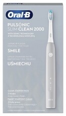 BRAUN Oral-B Pulsonic Slim Clean 2000 elektromos fogkefe - szürke Szépségápolás / Egészség - Száj / fog ápolás - Elektromos fogkefe - 364057