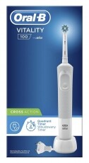 BRAUN Oral-B D100 Vitality fehér elektromos fogkefe Cross Action fejjel Szépségápolás / Egészség - Száj / fog ápolás - Elektromos fogkefe - 342694