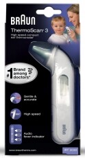 BRAUN IRT3030 ThermoScan 3 infravörös fülhőmérő Szépségápolás / Egészség - Lázmérő - 331103