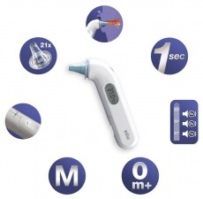 BRAUN IRT3030 ThermoScan 3 infravörös fülhőmérő Szépségápolás / Egészség - Lázmérő - 331103