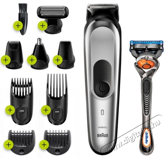 BRAUN MGK7220 multifunkciós testszőrzet ápoló szett Szépségápolás / Egészség - Szőrtelenítő / borotva - Arc- és testszőrzet vágó, formázó - 361669