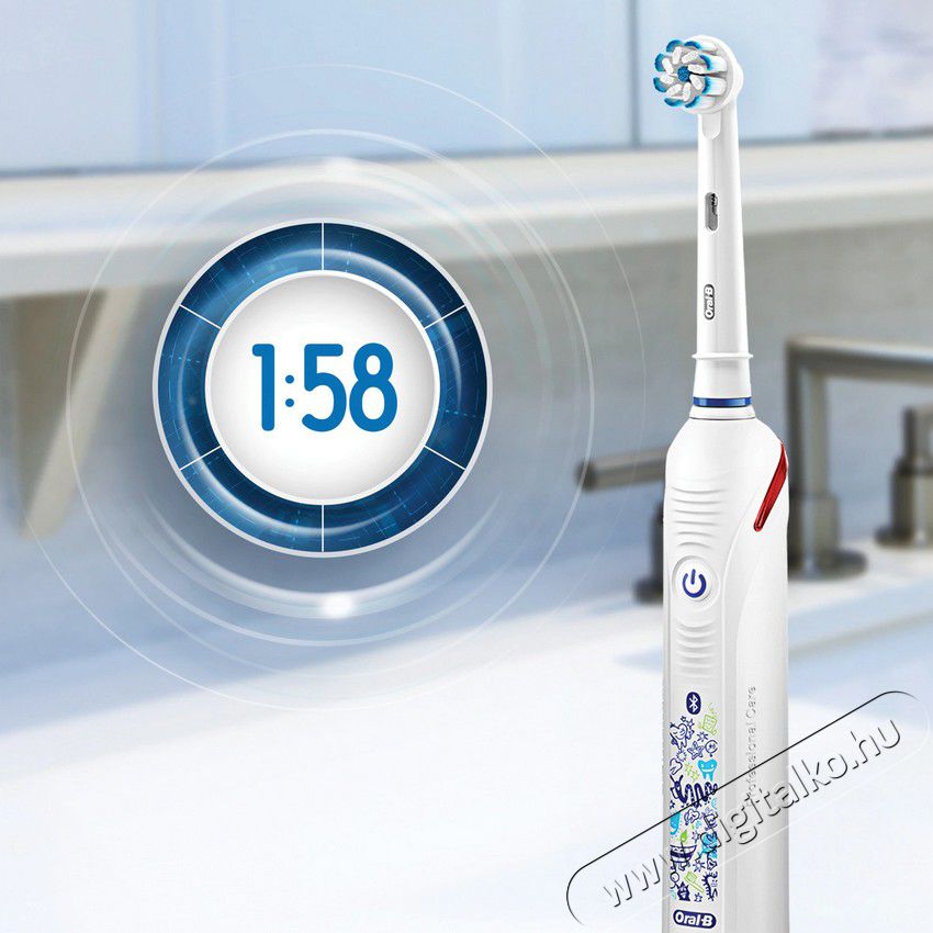 BRAUN Oral-B Smart 4 Junior Sensi fejjel elektromos fogkefe Szépségápolás / Egészség - Száj / fog ápolás - Elektromos fogkefe - 361713