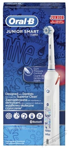 BRAUN Oral-B Smart 4 Junior Sensi fejjel elektromos fogkefe Szépségápolás / Egészség - Száj / fog ápolás - Elektromos fogkefe - 361713