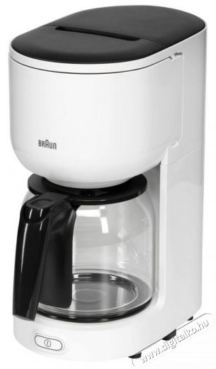 BRAUN KF3120 Filteres kávéfőző - fehér Konyhai termékek - Kávéfőző / kávéörlő / kiegészítő - Filteres kávéfőző - 353756