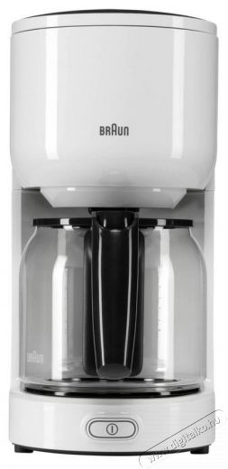 BRAUN KF3120 Filteres kávéfőző - fehér Konyhai termékek - Kávéfőző / kávéörlő / kiegészítő - Filteres kávéfőző - 353756
