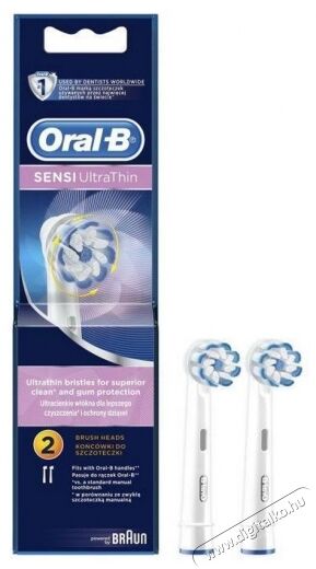 BRAUN EB60-2 Sensi elektromos fogkefe pótfej 2db Szépségápolás / Egészség - Száj / fog ápolás - Kiegészítő - 327098