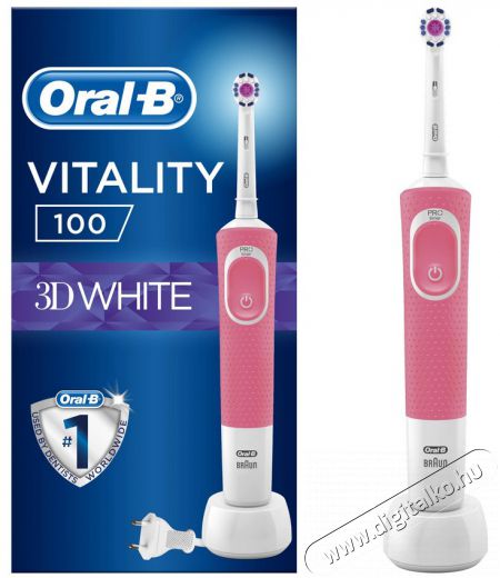 BRAUN Oral-B D100 Vitality pink 3DW fejjel elektromos fogkefe Szépségápolás / Egészség - Száj / fog ápolás - Elektromos fogkefe - 361698