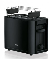 BRAUN HT3010BK kenyérpirító - fekete Konyhai termékek - Konyhai kisgép (sütés / főzés / hűtés / ételkészítés) - Kenyérpirító - 353749