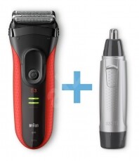 BRAUN 3030S+EN10 Series 3 borotva+orrszőrnyíró Szépségápolás / Egészség - Szőrtelenítő / borotva - Orr- és fülszőrzet nyíró - 343015