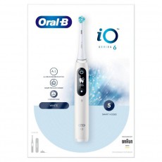 BRAUN Oral-B iO6 elektromos fogkefe fehér Szépségápolás / Egészség - Száj / fog ápolás - Elektromos fogkefe - 372257