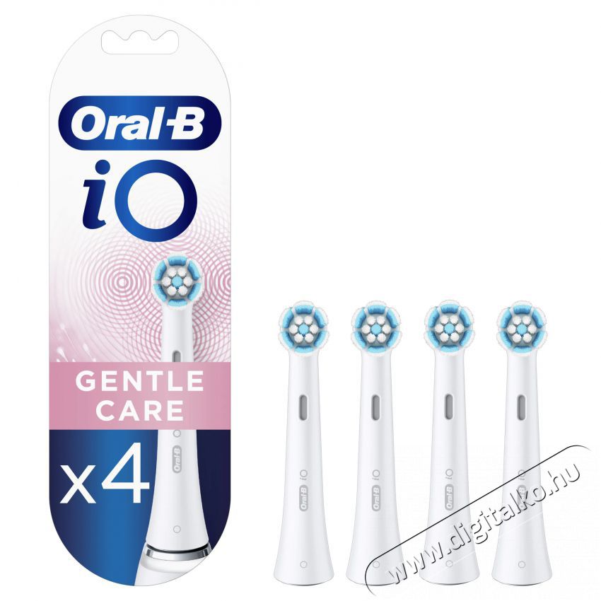 BRAUN Oral-B iO Sensitive elektromos fogkefefej 4 db - fehér Szépségápolás / Egészség - Száj / fog ápolás - Kiegészítő - 372254