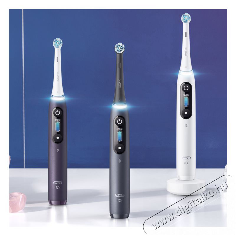 BRAUN Oral-B iO8 elektromos fogkefe - fehér alabaster  Szépségápolás / Egészség - Száj / fog ápolás - Elektromos fogkefe - 372259