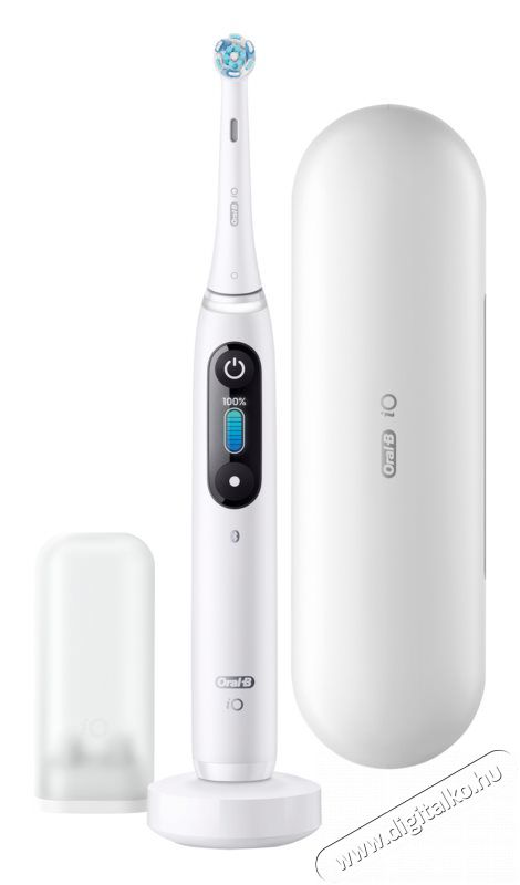 BRAUN Oral-B iO8 elektromos fogkefe - fehér alabaster  Szépségápolás / Egészség - Száj / fog ápolás - Elektromos fogkefe - 372259