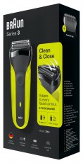 BRAUN 3 300s elektromos borotva - fekete/sárga Szépségápolás / Egészség - Szőrtelenítő / borotva - Férfi borotva - 364201
