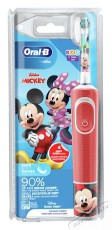 BRAUN Oral-B D100 Vitality Mickey gyerek elektromos fogkefe - piros Szépségápolás / Egészség - Száj / fog ápolás - Elektromos fogkefe - 379751