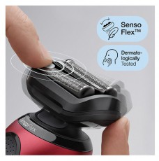 BRAUN 51-R1000S Fekete-piros akkumulátoros férfi borotva Szépségápolás / Egészség - Szőrtelenítő / borotva - Férfi borotva - 398665