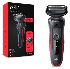 BRAUN 51-R1000S Fekete-piros akkumulátoros férfi borotva Szépségápolás / Egészség - Szőrtelenítő / borotva - Férfi borotva - 398665