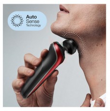 BRAUN 51-R1000S Fekete-piros akkumulátoros férfi borotva Szépségápolás / Egészség - Szőrtelenítő / borotva - Férfi borotva - 398665