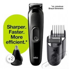 BRAUN MGK3320 multifunkciós testszörzet ápoló Szépségápolás / Egészség - Szőrtelenítő / borotva - Arc- és testszőrzet vágó, formázó - 399360