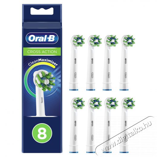 BRAUN Oral-B EB50-8 Cross Action 8 db Rainbow Fogkefe pótfej Szépségápolás / Egészség - Száj / fog ápolás - Kiegészítő - 399692